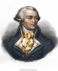 Muotokuva Maximilian Marie Isidore by Robespierre (1758-1794), ranskalainen poliitikko.