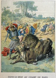Pépin the Brief Champ de Marsissa noin vuonna 750.