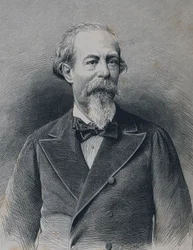 ZORRILLA Y MORAL, Jose (1817-1893). Espanjalainen romanttinen runoilija ja näytelmäkirjailija. Kaiverrus