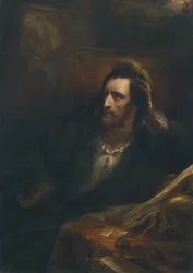 Faust työhuoneessaan, signeerattu ja päivätty Ary Scheffer 1831 alhaalla oikealla