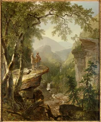 Hengen veljeys: taidemaalari Thomas Cole (1801-1848) ja runoilija William Cullen Bryant (1794-1878) kohtaavat romanttisessa maisemassa. 1849, yksityiskokoelma - Sukulaissielut. Hudsonjoen suuri taiteilija