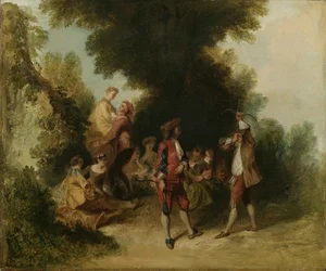 Miehuus, Nicolas Lancretin mukaan, 1840 (öljy pahville)