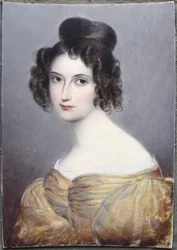 Miniatur, August Grahl, tuntematon Lady 1, Ivory