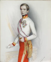 Itävallan keisari Franz Joseph I:n muotokuva, 1849.