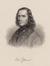 Säveltäjä Carl Friedrich Zöllnerin muotokuva 1800-1860 n. 1850.