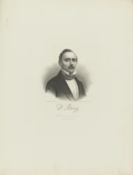 Pianisti ja säveltäjä Diederich Krugin muotokuva 1821-1880 n. 1850.