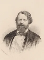 Muotokuva viulisti ja säveltäjä Joseph Joachim 1831-1907.