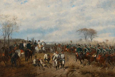 August von Maly Arkkiherttua Karl Aldenhovenin taistelussa