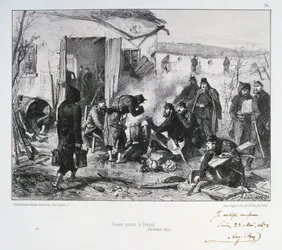 Ranskan edistynyt vartioasema Creteilissä, Pariisin piiritys, Ranskan ja Preussin sota, joulukuu 1870 1872