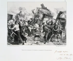 Esikaupunkien asukkaat saapuvat Pariisiin ennen kuin preussilaiset piirittivät kaupungin, 1870 1872