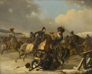 Kasakat ajoivat takaa perääntyviä ranskalaisia sotilaita, 1812, 1827
