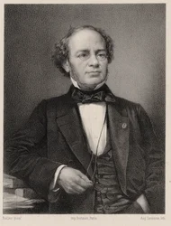 Muotokuva säveltäjä Jacques Fromental Halévysta 1799-1862.