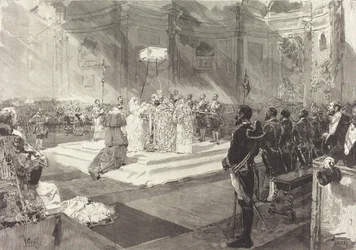 Kuninkaallinen kaste Espanjan hovissa, 1882.