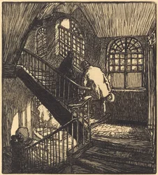 Sen talon portaikko, jossa Chateau Rouge oli, julkaistu 1901.