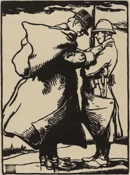 Joffre, Sotilaan isä (puupiirros japanilaiselle mulperipaperille)