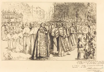 Kulkueen paluu Nanten katedraaliin (Rentree de la Procession a la Cathedral de Nantes)