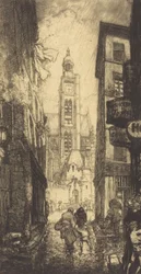 Rue de la Montagne-Sainte-Genevieve, Pariisi, 1906.