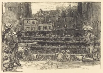 Purku, Canal St. Martin Kipsipurkaimet, Canal Saint-Martin, 1890.