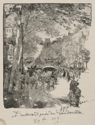 Boulevard lähellä Vaudevilleä