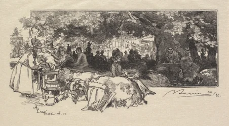 Fontainebleaun metsä: Äiti Pichardin ruokala La Forêt de Fontainebleau..., 1890.