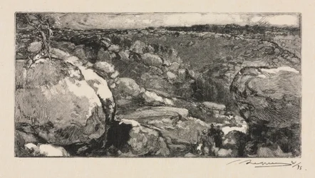 Fontainebleaun metsä: The Cirque of Long-Rocher, 1888.