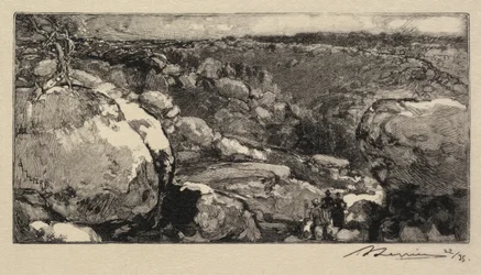 Fontainebleau Forest: The Cirque of Long-Rocher La Forêt de Fontainebleau..., julkaistu 1908.