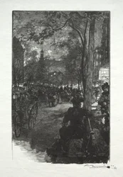 Boulevard Montmartre, ilta