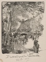 Boulevard lähellä Vaudevilleä.