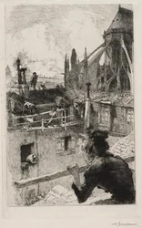 Katoilla lähellä Notre Damea, 1893.
