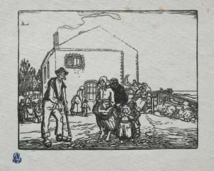 Kerjäläiset viimeisessä talossa, 1905.