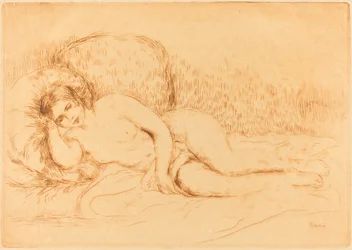 Nainen makuuasennossa (Femme couchee)