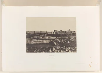 Mamilla-allas Jerusalemin vanhan kaupungin muurin ulkopuolella Jerusalem. Birket-Mamillah (otsikko esineessä)