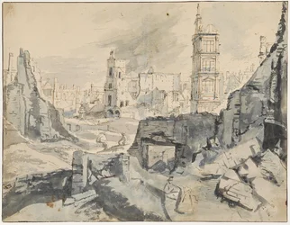 Bryssel pommituksen jälkeen vuonna 1695
