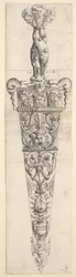 Suunnittelu tikariin ja tuppeen, 1543.