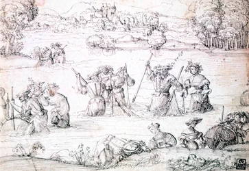 Fishing in the Rain, c1513-1553