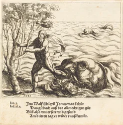 Joona on vapautettu valasta, 1548.