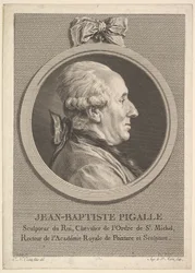 Jean-Baptiste Pigallen muotokuva, 1782.