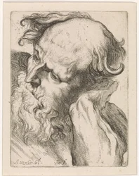 Vanhan miehen pää (Joseph) Tutkimuksia piirustuskirjaan Anthony van Dyckin klassisten veistoksia ja hahmoja varten (sarjan nimi)