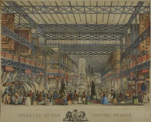 Crystal Palacen sisustus, 1851