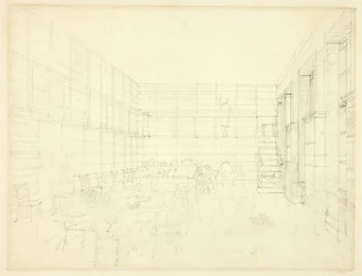 Tutkimus Royal Institutionille, Albemarle Street, Lontoon Microcosmilta