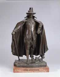 Puritan, valettu 1899 (pronssi italialaisella marmoripohjalla)