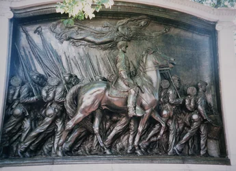 Robert Gould Shaw (1837-63) muistomerkki afrikkalais-amerikkalaiselle 54. Massachusettsin rykmentille