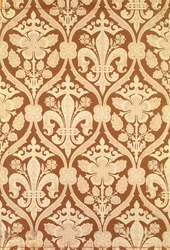 "Fleur-de-Lis", S. Scottin suunnittelema ja Cole and Sonsin valmistama kopiotapetti parlamenttitalolle 1845-1850 (katso myös 87555)
