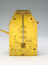 Kuukauden mittainen bodenstanduhr, jossa on yhtälö aika ja täysi kalenteri, 1806
