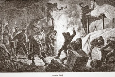 Tuli laivalla, 1876
