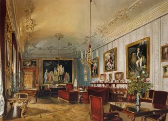 Prinsessa Sofian sali Imperial Apartmentsissa, Schönbrunnin palatsissa (UNESCOn maailmanperintöluettelo)
