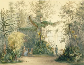 Hofburgin palatsin talvipuutarha, Wien, 1852