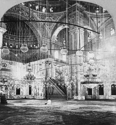 Sisustus, Muhammad Alin moskeija, Kairo, Egypti, 1899
