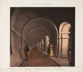 Thames-tunneli, kaiverrus J.D. Harding, n. 1835
