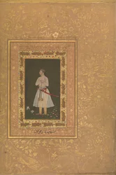 Jahangir Begin, Jansipar Khanin, Folion muotokuva Shah Jahan -albumista, n. 1627